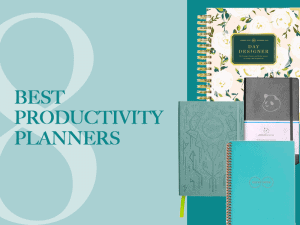8 Best Productivity Planners