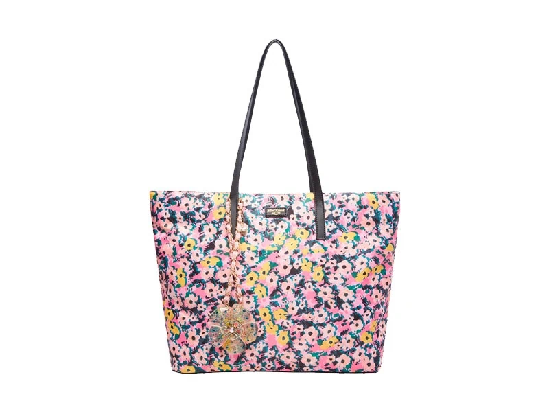 Women's Business Bag: Betsy Johnson - Betsified Tote With Necklace Charm Floral