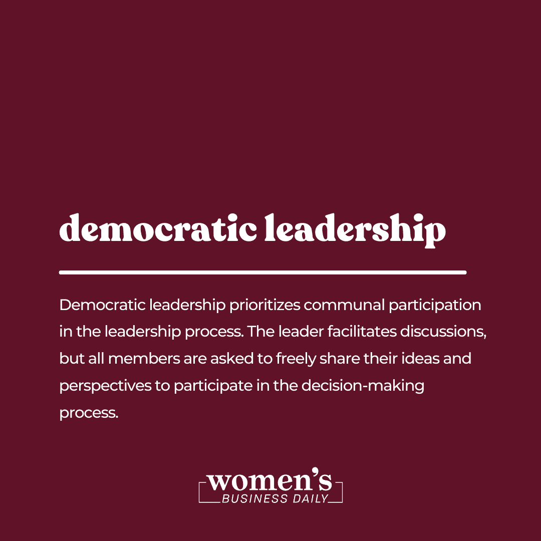 Democratic leadership style