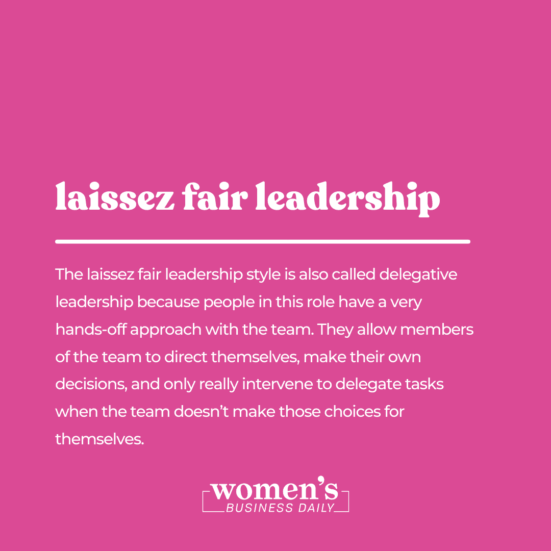 laissez fair leadership style