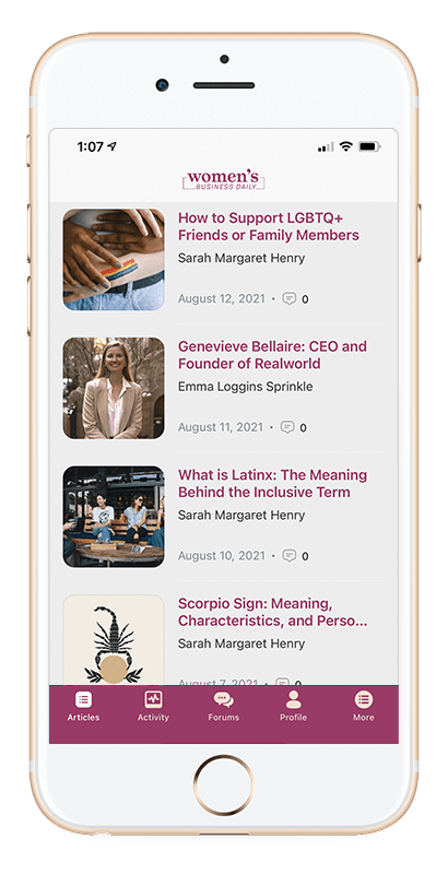 Women's Business Daily Mobile App