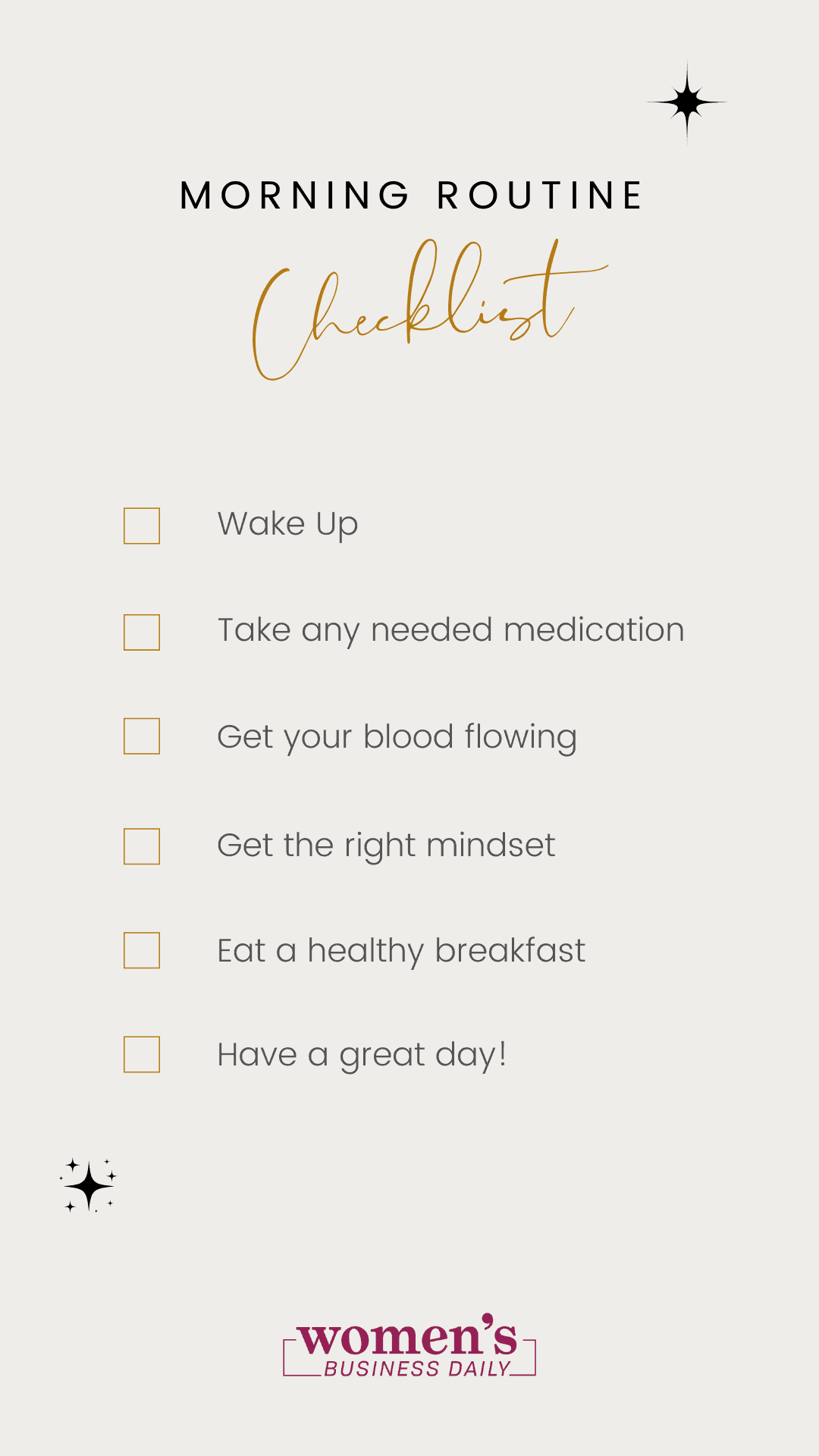 Positive Morning Routine