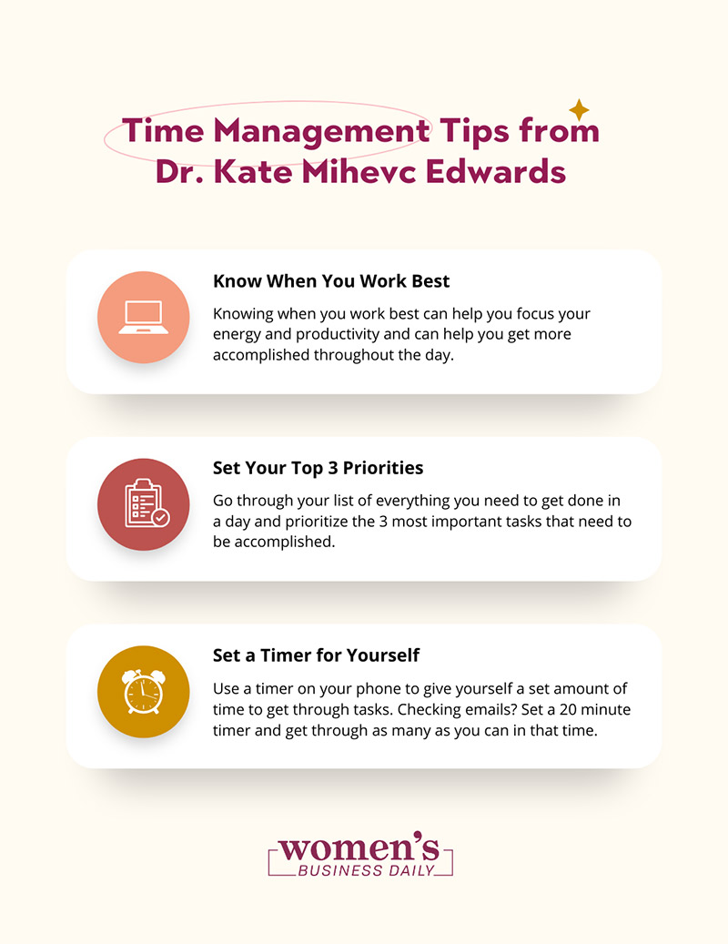 Time Management Tips from Dr. Kate Mihevc Edwards