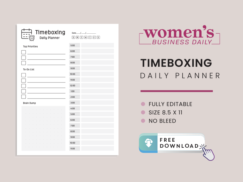 Free Timeboxing Template